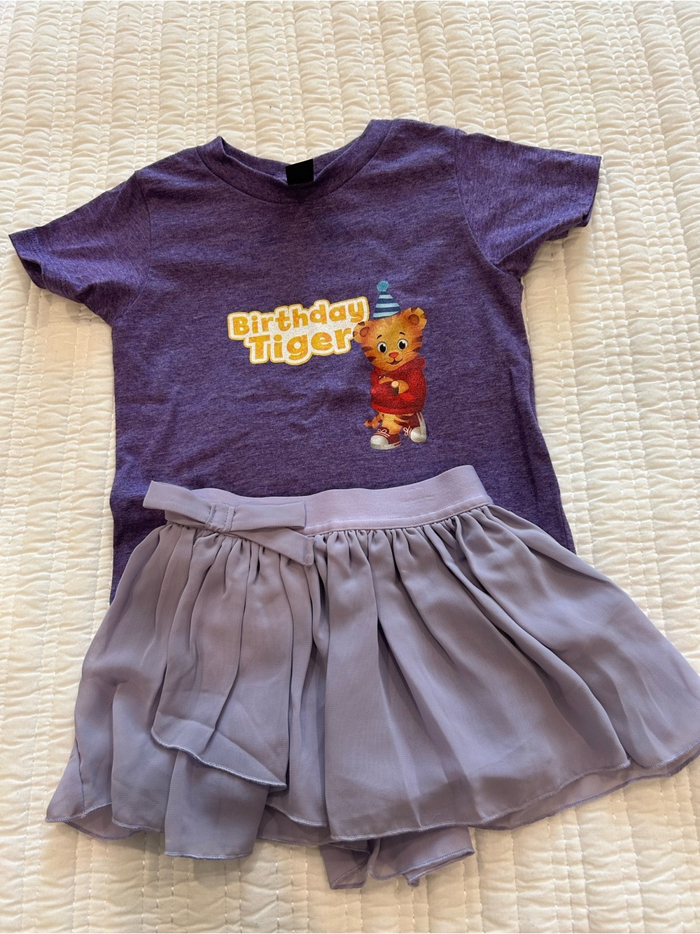 Carter’s Ballet Style Skort & Daniel Tiger Birthday Tee Size 3T